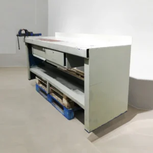 Banc de treball de xapa SARRALLE 200x74x100cm d'ocasió en venda a cabauoportunitats.com Balaguer - Lleida - Catalunya