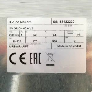 Màquina de glaçons ITV ORION 60 de segona mà en venda a cabauoportunitats.com