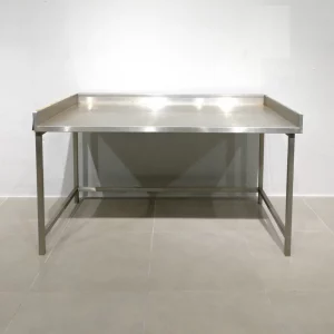 Taula d'acer inoxidable de segon amà (152x88x86cm) en venda a cabauoportunitats.com Balaguer -Lleida -Catalunya
