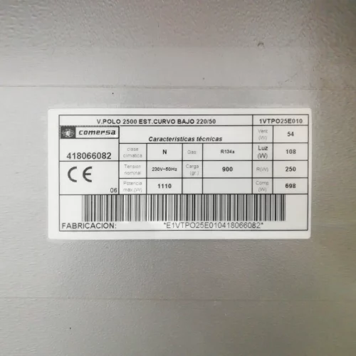 Vitrina expositor COMERSA de 252cm per a botiga en venda a cabauoportunitats.com