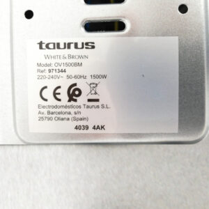 Forn TAURUS de sobretaula nou en venda a cabauoportunitats.com