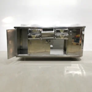 Moble d'acer inoxidable per a cafetera de 209x60x102xcm en venda a cabauoportunitats.com Balaguer - Lleida - Catalunya