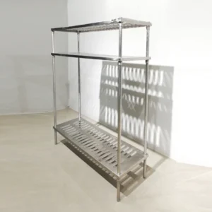 Prestatgeria d'inox 140x50x166 cm en venda a cabauoportunitats.com