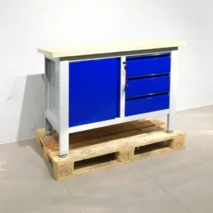 Banc de treball d'acer de 120x60x86 d'ocasió en venda a cabauoportunitats.com Balaguer - Lleida - Catalunya