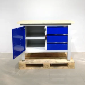 Banc de treball d'acer de 120x60x86 d'ocasió en venda a cabauoportunitats.com Balaguer - Lleida - Catalunya