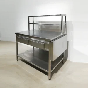 Taula d'acer inoxidable de segona mà en venda a cabauoportunitats.com Balaguer - Lleida - Catalunya