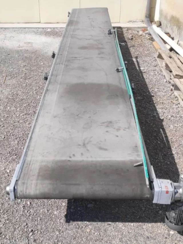 Cinta transportadora motoritzada de 670cm en venda a cabauoportunitats.com