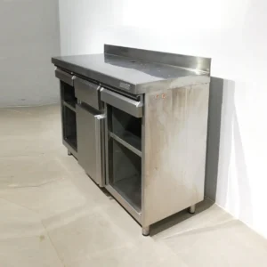 Moble d'acer inoxidable per a cafetera de 150x60x115 cm en venda a cabauoportunitats.com Balaguer - Lleida - Catalunya