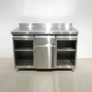 Moble d'acer inoxidable per a cafetera de 150x60x115 cm en venda a cabauoportunitats.com Balaguer - Lleida - Catalunya