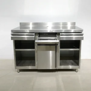 Moble d'acer inoxidable per a cafetera de 150x60x115 cm en venda a cabauoportunitats.com Balaguer - Lleida - Catalunya