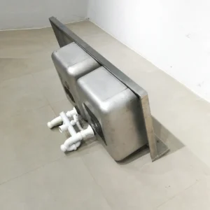 Pica d'acer inoxidable de dos aigüeres 140 cm en venda a cabauoportunitats.com Balaguer - Lleida - Catalunya