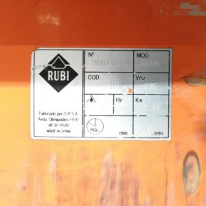 Serra elèctrica RUBI ND200 de segona mà en venda a cabauoportunitats.com
