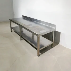 Taula d'acer inoxidable de segona mà en venda a cabauoportunitats.com Balaguer - Lleida - Catalunya