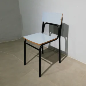 Silla de fórmica de color azul de segunda mano