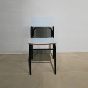 Silla de fórmica de color azul de segunda mano
