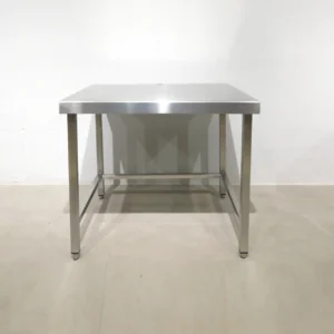 Taula d'acer inoxidable 100 cm de segona mà en venda a cabauoportunitats.com