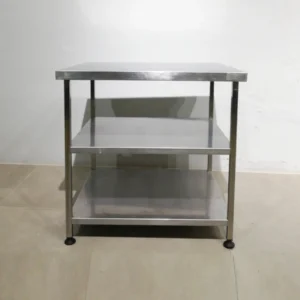 Mesa de acero inoxidable de 8x65x82cm de segunda mano