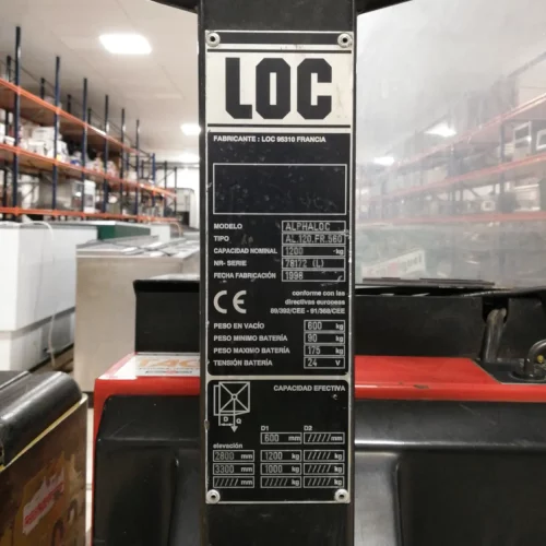 Apilador eléctrico LOC de segunda mano en venta en cabauoportunitats.com