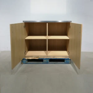 Armari 116x57x91 cm fet de fusta i base de inoxidable en venda a cabauoportunitats.com