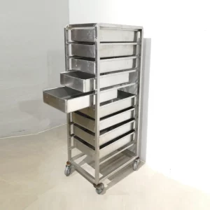 Carro de inox con 10 bandejas de segunda mano