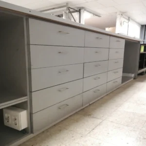 Mostrador gris de segona mà de 353 cm en venda a cabauoportunitats.com