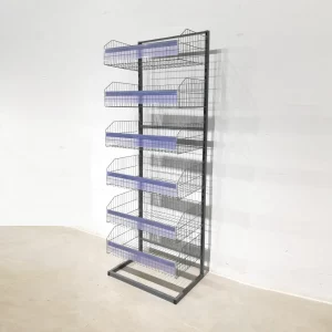 Expositor para tienda de gran capacidad con 6 estantes de segunda mano 60x40x175 cm en oportunidades.com