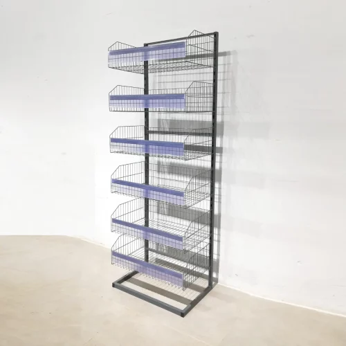 Expositor para tienda de gran capacidad con 6 estantes de segunda mano 60x40x175 cm en oportunidades.com