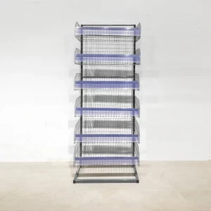 Expositor para tienda de gran capacidad con 6 estantes de segunda mano 60x40x175 cm en oportunidades.com