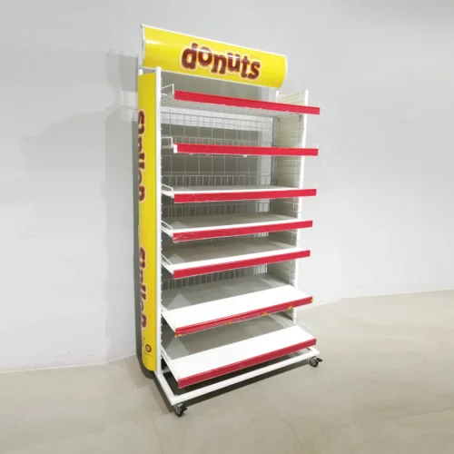 Expositor per a botiga de gran capacitat amb 7 estants de segona mà 101x52x210 cm a cabauoportunitats.com