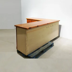 Moble L de menjador de fusta 210x65x198x58x83 cm de segona mà en venda a cabauoportunitats.com