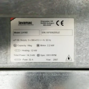 Lavadora industrial LAVAMAC LH165 16 kg. de segunda mano en venta en cabauoportunitats.com