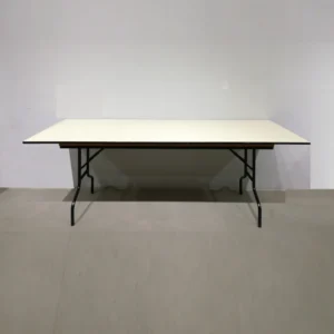 Mesa plegable de melamina de 200x80x76cm con tara estética en venta en cabauoportunitats.com