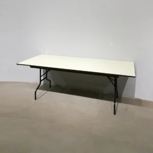 Mesa plegable de melamina de 200x80x76cm con tara estética en venta en cabauoportunitats.com