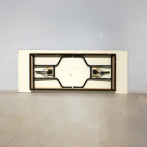 Mesa plegable de melamina de 200x80x76cm con tara estética en venta en cabauoportunitats.com