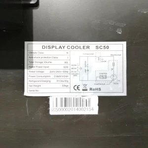 Frigorífico expositor DISPLAY COOLER SC50 50L de segunda mano en venta en cabauoportunitats.com