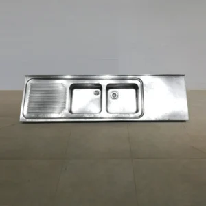 Pica d'acer inoxidable per a paret de 181x51cm de segona mà en bon estat en venda a cabauoportunitats.com
