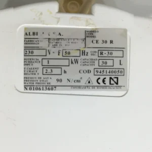 Termo elรฉctrico 30 litros de segunda mano