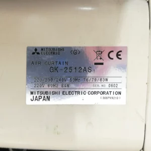 Cortina de aire MITSUBISHI ELECTRICO 120 cm de segunda mano en venta en cabauoportuntiats.com