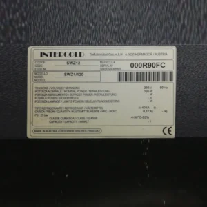 Congelador INTERCOLD SWZ1-120 de segunda mano en venta en cabauoportunitats.com