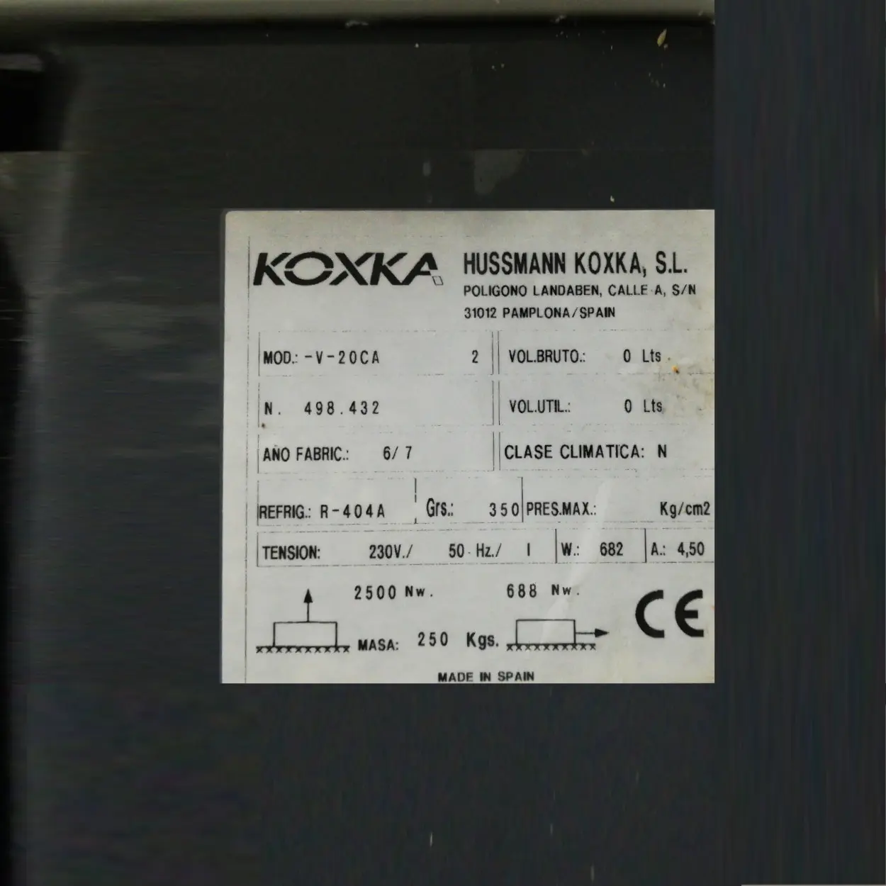 Vitrina expositora KOXKA V-20CA 196 cm de segona mà per a botiga en venda a cabauoportunitats.com