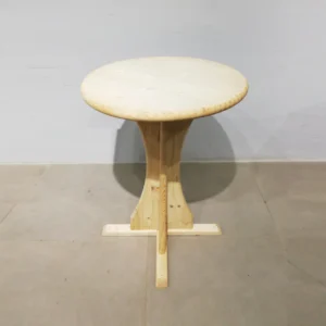 Taula de fusta nova per a vernissar ø60x77cm perfecta tant per a ús domèstic com professional en venda a cabauoportunitats.comd