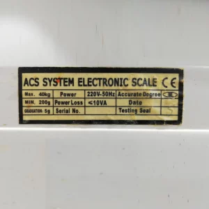 Báscula digital ASC system electronic SCALE 40kg máx., de segunda mano en venta en cabauoportunitats.com