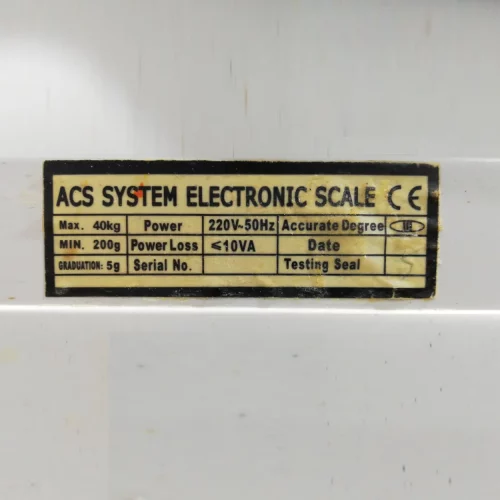 Báscula digital ASC system electronic SCALE 40kg máx., de segunda mano en venta en cabauoportunitats.com