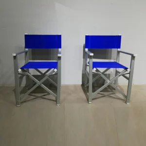 Silla plegable de aluminio y lona de segunda mano en buenas condiciones en venta en cabauoportunitats.com