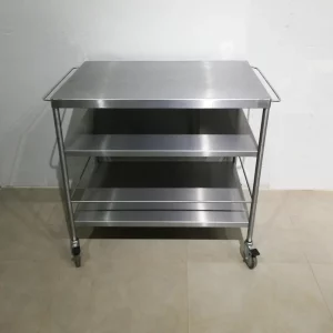 Carro d'acer inoxidable de 3 pisos (98x57x86cm) de segona mà en venda a cabauoportunitats.com