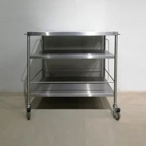 Carro d'acer inoxidable de 3 pisos (98x57x86cm) de segona mà en venda a cabauoportunitats.com
