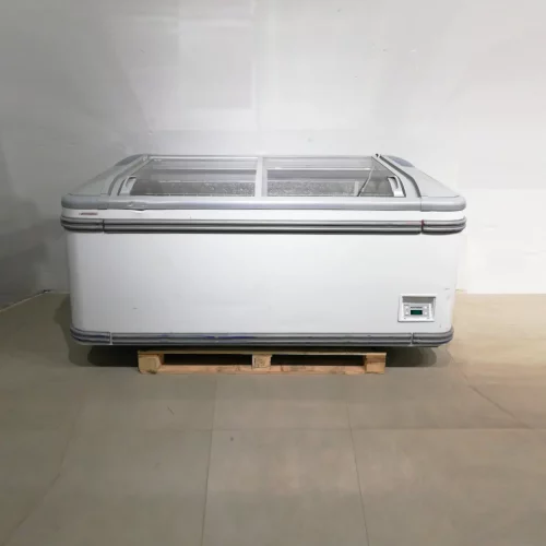 Congelador expositor de 180cm amb tancaments de vidre de segona mà en venda a cabauoportunitats.com
