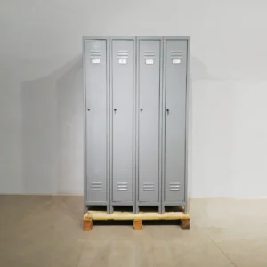 Mòdul de 4 taquilles metàl·liques de segona mà (100x50x176cm) en venda a cabauoportunitats.com