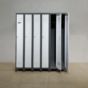 Mòdul de 6 taquilles fetes de xapa d'acer de gran qualitat i resistència en venda a cabauoportunitats.com