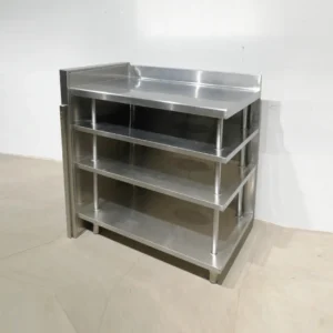 Estantería rinconera de acero inoxidable de segunda mano 106x60x117cm en venta en cabauoportunitats.com